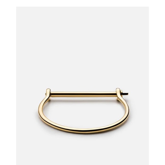 Miansai Screw Cuff Bracelet Gold Tone Bangle Minimalist Jewelry Women‎ - Picture 3 of 9